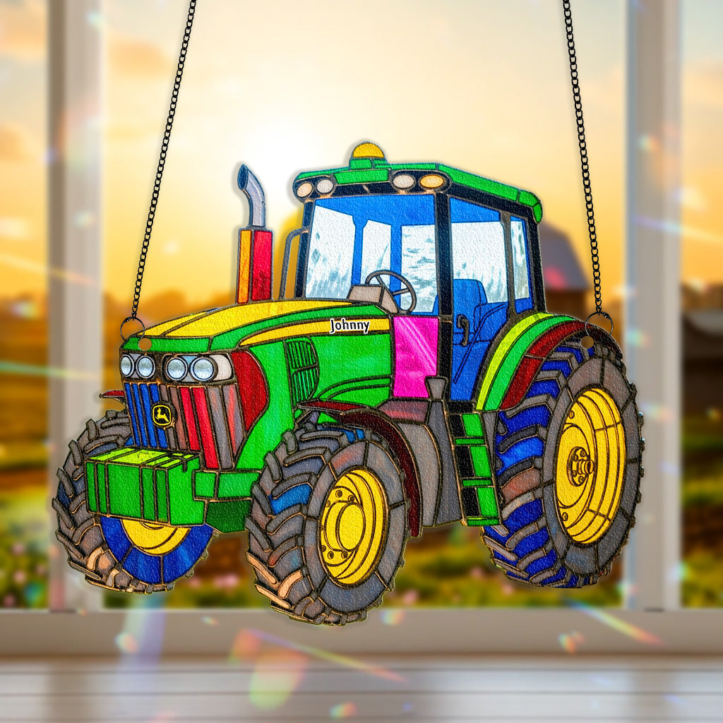 Tractor Suncatcher Ornament  - Personalized Gifts For Tractor Lovers 03tgmg180725