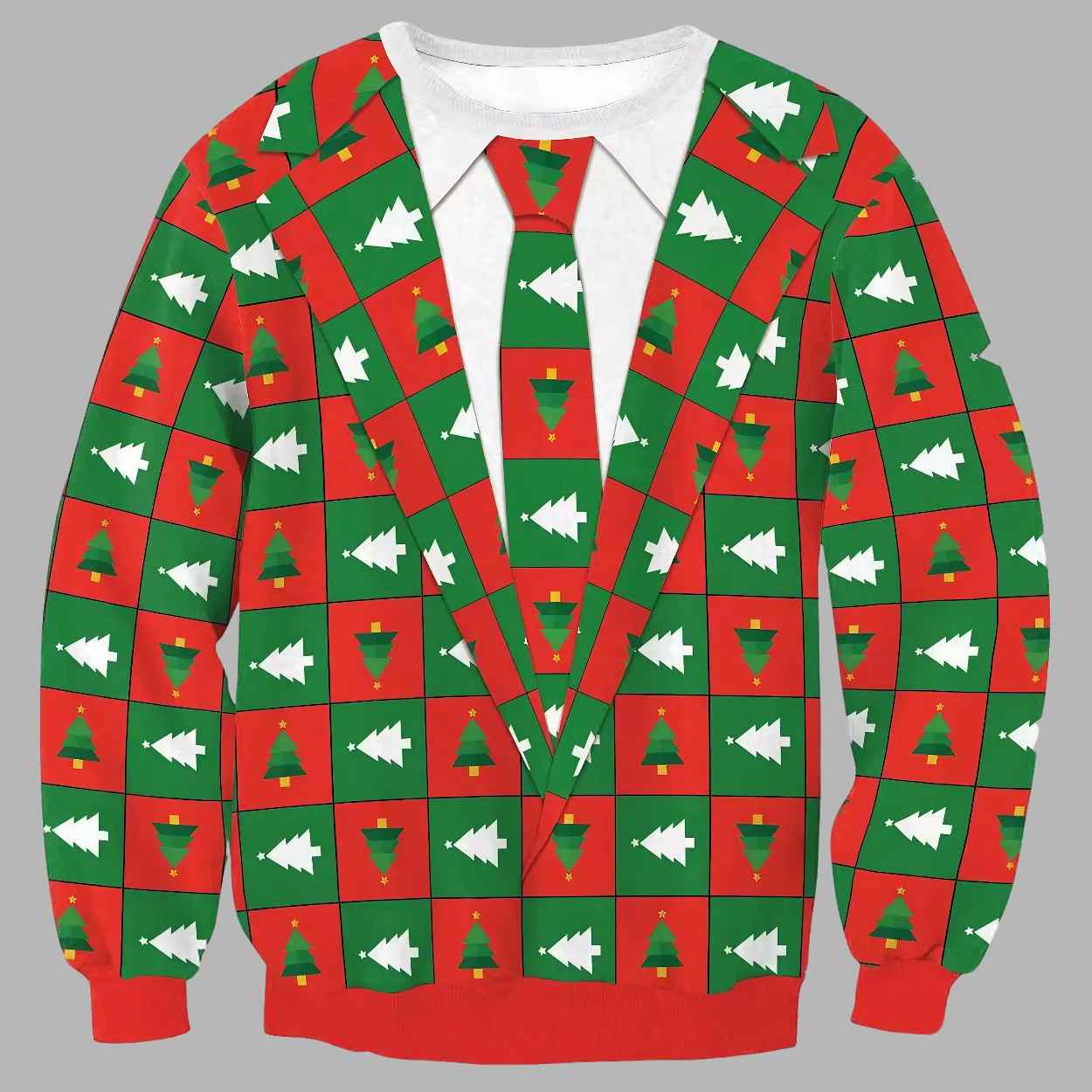 Tree Suit Ugly Christmas Sweater - gullprint.com