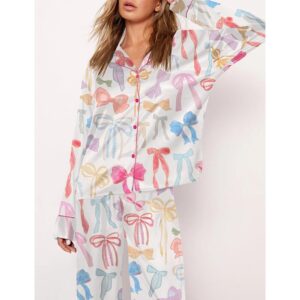 Alternative view of Trendy Watercolor Bows Pajama Set