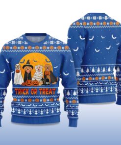 Alternative view of Trick or Treat Dog Halloween Ugly Sweater