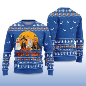 Alternative view of Trick or Treat Dog Halloween Ugly Sweater