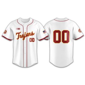 Trojans Baseball Classic Script Special Baseball Jersey