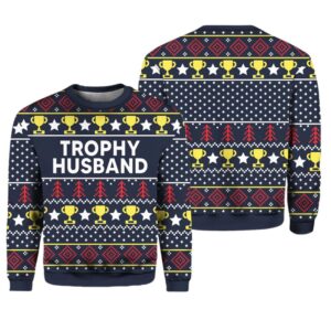Trophy Husband Ugly Christmas Sweater - Grishko.com