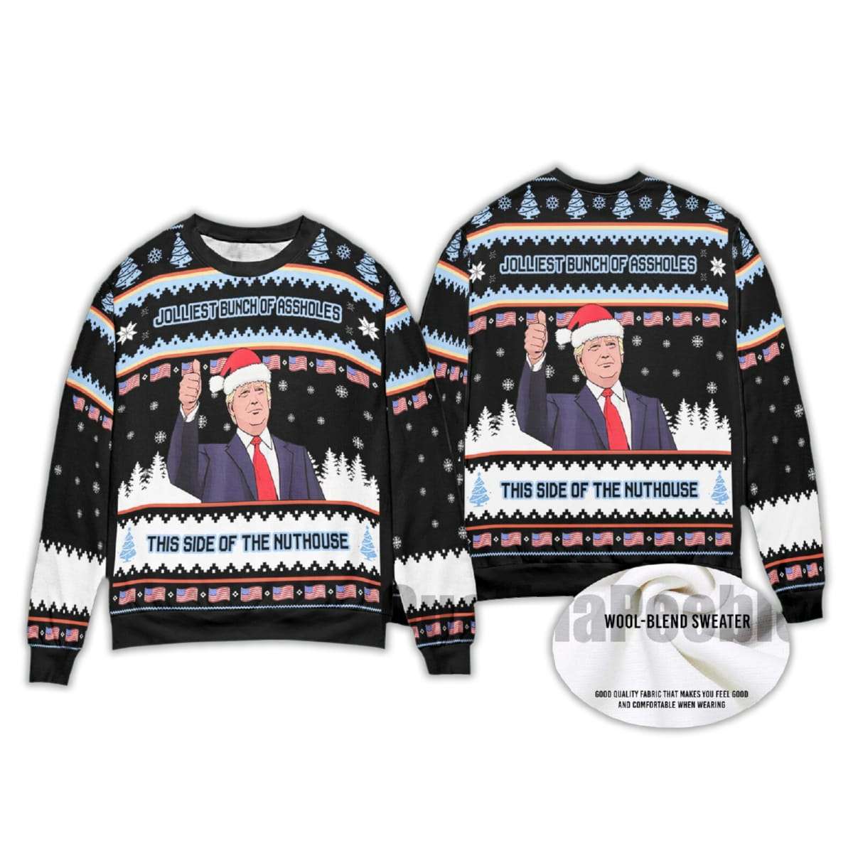 Trump 2025 It's Beginning To Look A Lot Like You Miss Me Ugly Christmas Sweater