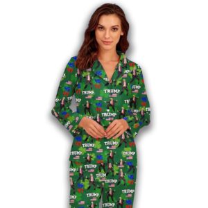 Alternative view of Trump 45 47 Dancing Irish St. Patrick's Day Pajamas