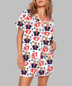 Alternative view of Trump 47 Pajama Set
