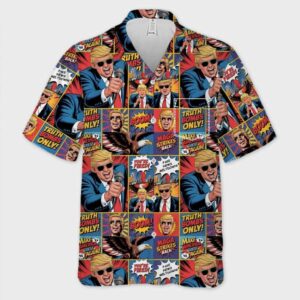 Trump Boom Truth Bombs Only MAGA Stikes Back Hawaiian Shirt