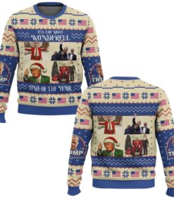 Alternative view of Trump Christmas It's The Most Eonderful Time Of The Year Ugly Sweater