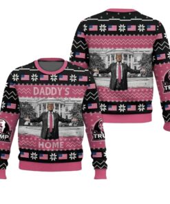 Trump Daddy's Home Ugly Christmas Sweater