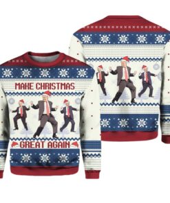 Trump Dance Make Christmas Great Again Ugly Christmas Sweater