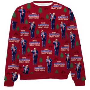 Trump Dancing Make America Great Again Ugly Sweater - Grishko.com