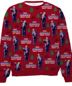Alternative view of Trump Dancing Make America Great Again Ugly Sweater