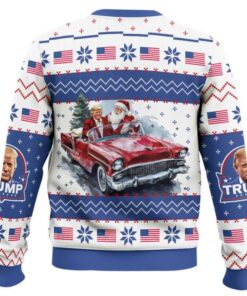 Alternative view of Trump Get In Closer We Are Taking America Back Christmas Ugly Sweater