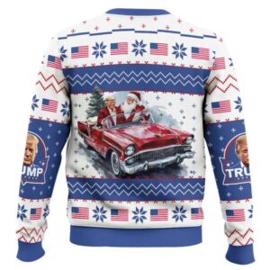 Alternative view of Trump Get In Closer We Are Taking America Back Christmas Ugly Sweater