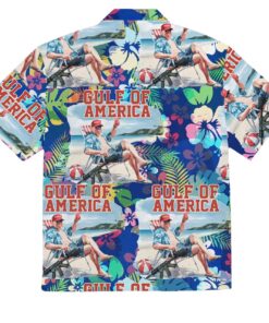 Alternative view of Trump Gulf Of America Summer Beach Hawaiian Shirt