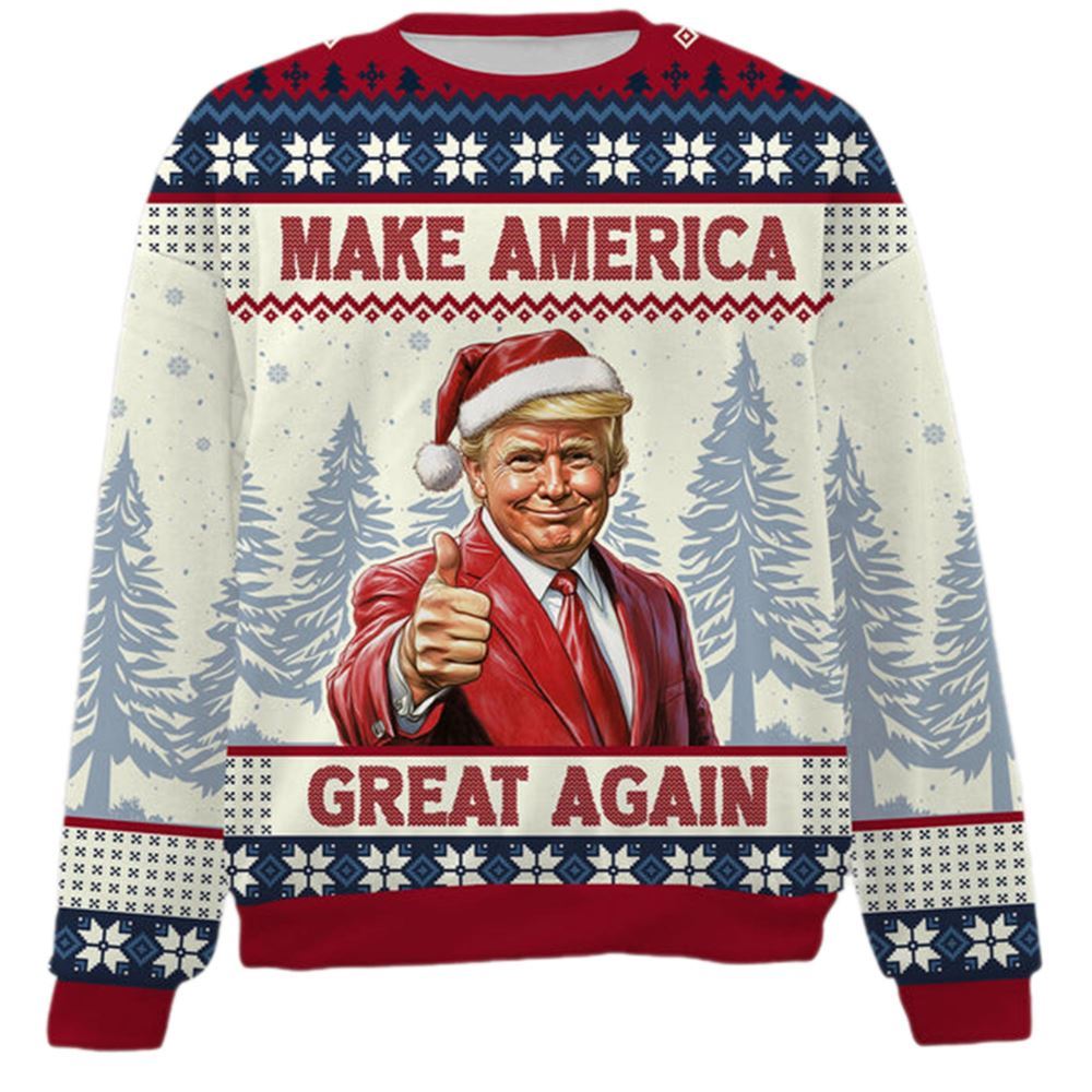 Trump Make America Great Again Ugly Sweater - Grishko.com