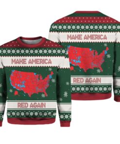 Alternative view of Trump Make America Red Again Ugly Christmas Sweater