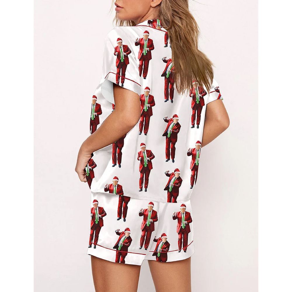 Trump Santa Dancing Christmas Pajama Set - Image 3