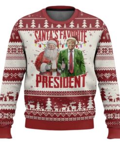 Trump Santa's Favorite President Ugly Christmas Sweater