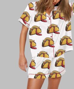 Alternative view of Trump TACO He Always Chickens Out Political Humor Pajama Set