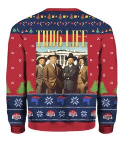Alternative view of Trump Thug Life Christmas Ugly Christmas Sweater