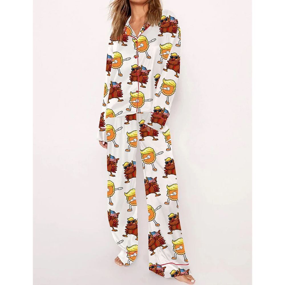 Trump Turkey Thanksgiving Pajama Set - Image 2