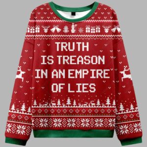Truth Is Treason Ugly Christmas Sweater - gullprint.com