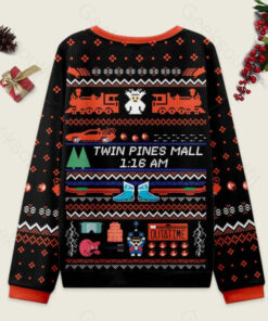 Alternative view of Twin Pines Mall Black Ugly Christmas Sweater Sweatshirt