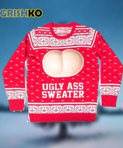 Ugly Ass Adult Funny Holiday Ugly Christmas Sweater