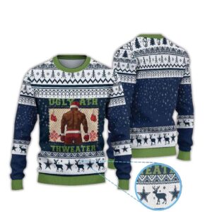 Ugly Ath Thweater Boxing Mike Tyson Ugly Christmas Sweater