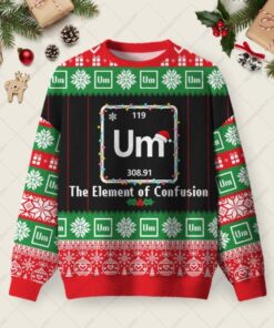 UM Humour Ugly Christmas Fuzzy Fleece Sweatshirt