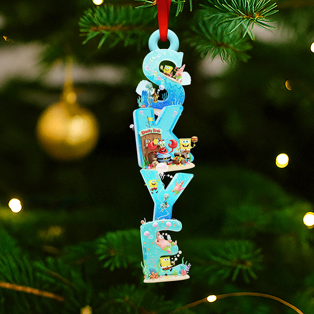 Undersea Alphabet Ornament Personalized Christmas Gifts 01PADT301025 - Image 4