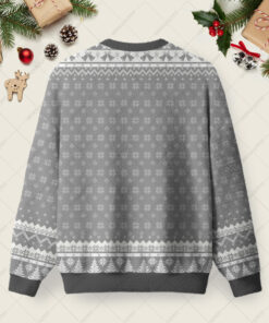 Alternative view of Unicorn Holiday Crash Ugly Christmas Fuzzy Fleece Sweatshirt