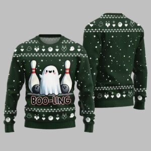 Alternative view of Unique Bowling Halloween Ugly Sweater Christmas 2025 - Grishko.com