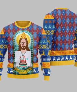 Unique Jesus Birthday Boy Ugly Sweater Christmas 2025