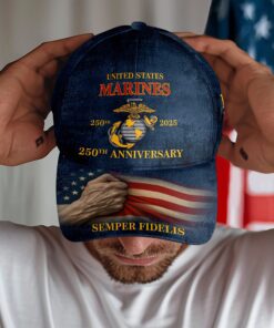 Alternative view of United State Marines 250 Years Classic Cap