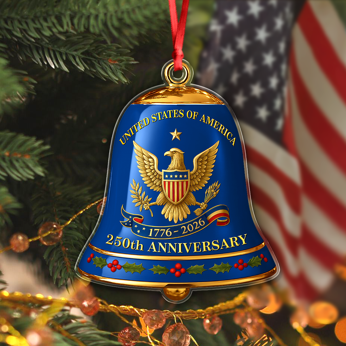 United State of America 250th Anniversary Bell Acrylic Ornament CH07 899184 - Image 6