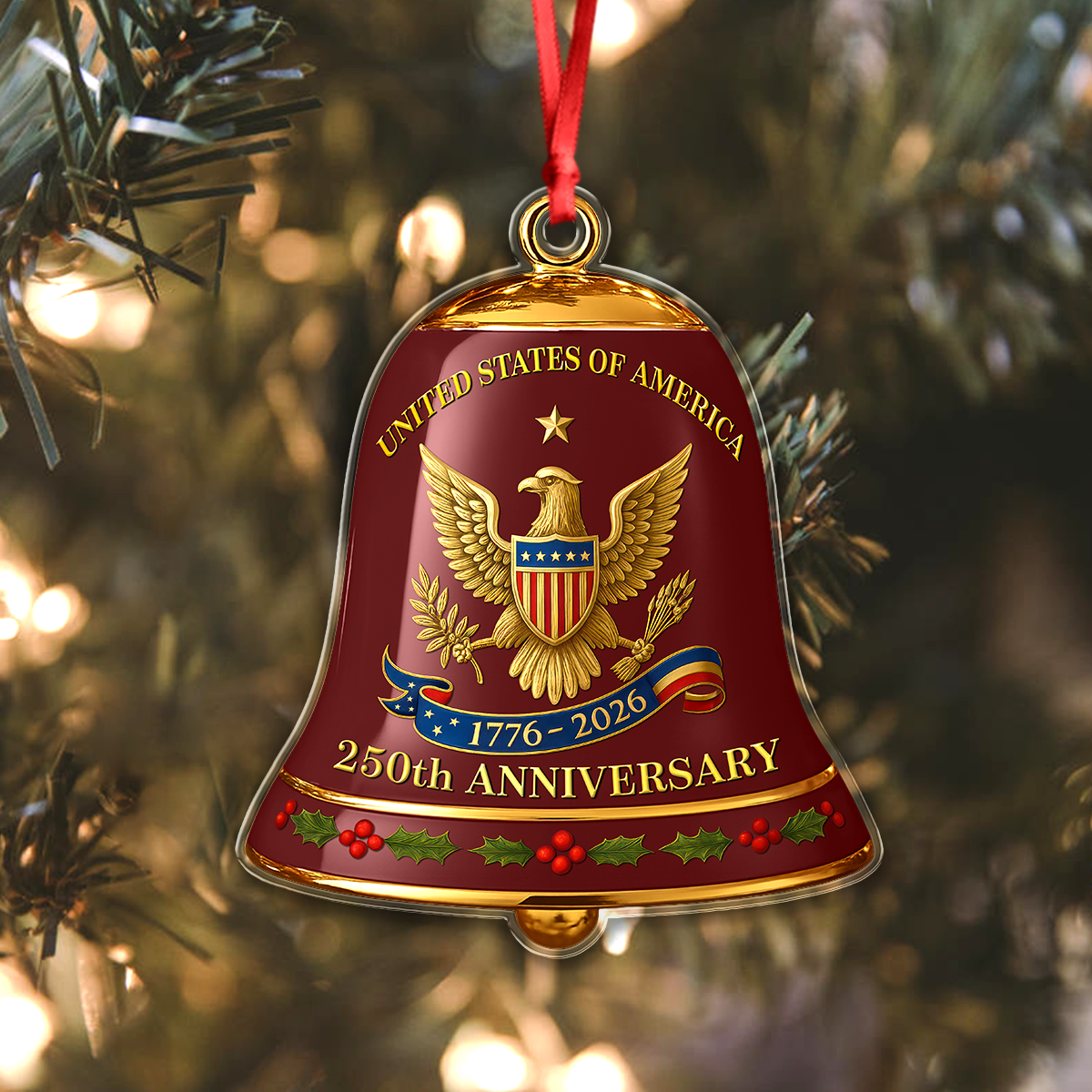United State of America 250th Anniversary Bell Acrylic Ornament CH07 899184 - Image 5