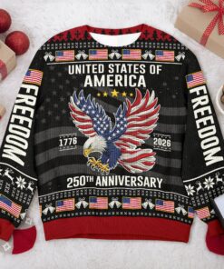 United State Of America Freedom 250 Years Ugly Sweater