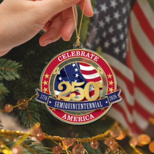 Alternative view of United States 250th Anniversary Acrylic Ornament Celebrate 250th Semiquincentennial America Ornament CH07 899234