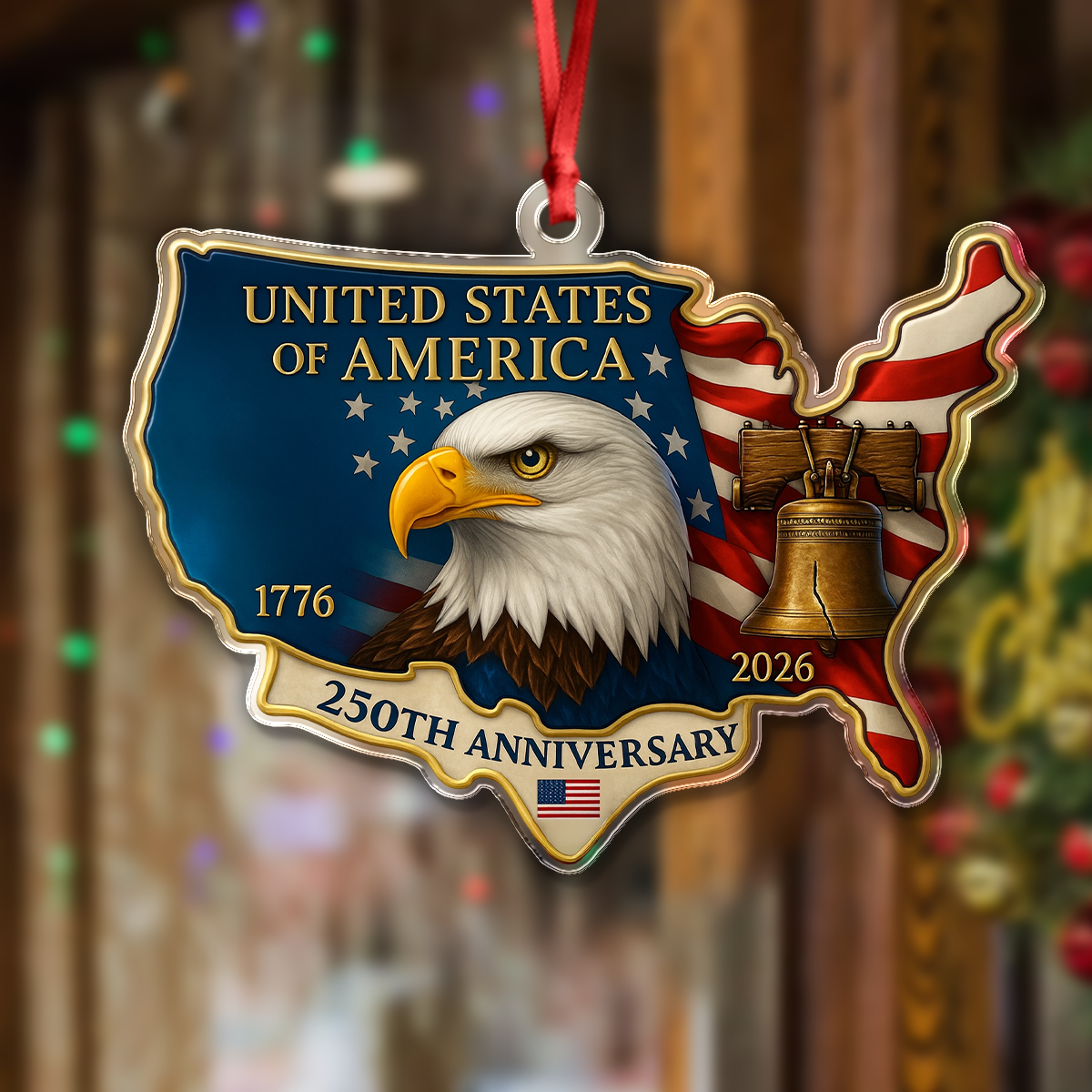 United States 250th Anniversary Acrylic Ornament HA75 897806 - Image 6