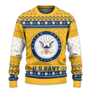 United States NAVY 250th Years Of Service Ugly Christmas Sweater