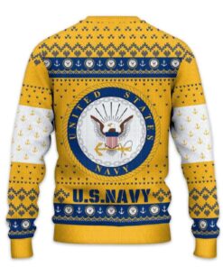Alternative view of United States NAVY 250th Years Of Service Ugly Christmas Sweater