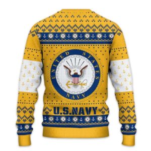 Alternative view of United States NAVY 250th Years Of Service Ugly Christmas Sweater