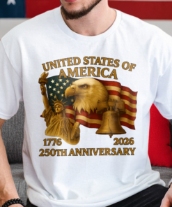 United States Of America 250th Anniversary Bright Shirt