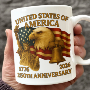 Alternative view of United States Of America 250th Anniversary White Mug HA75 898046