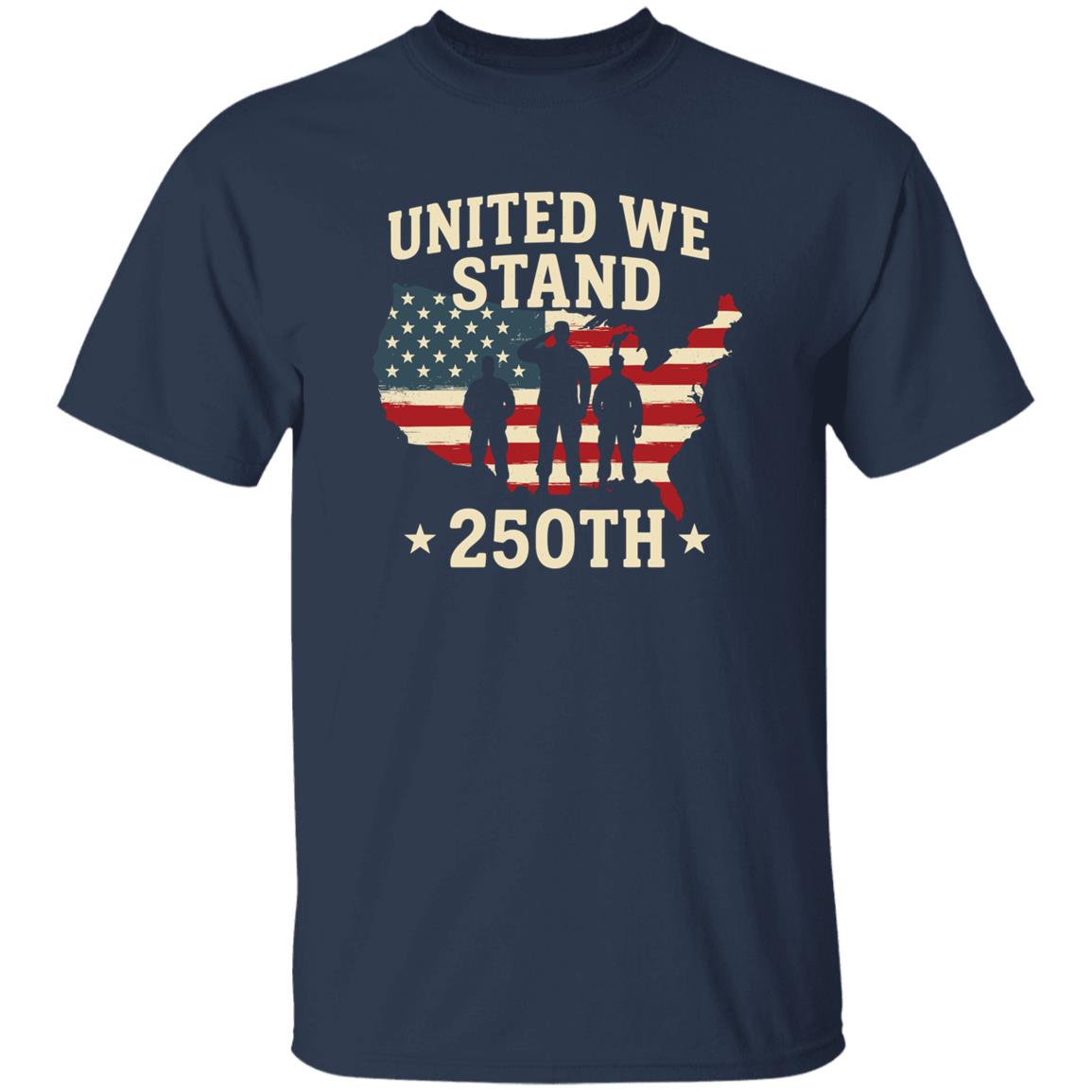 United We Stand 250th Anniversary USA Veteran Dark Shirt HA75 897302 - Image 6