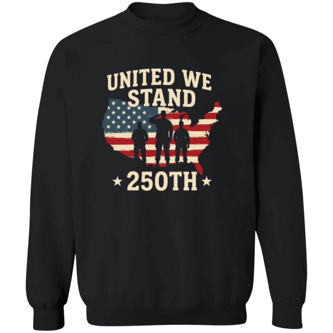 United We Stand 250th Anniversary USA Veteran Dark Shirt HA75 897302 - Image 5