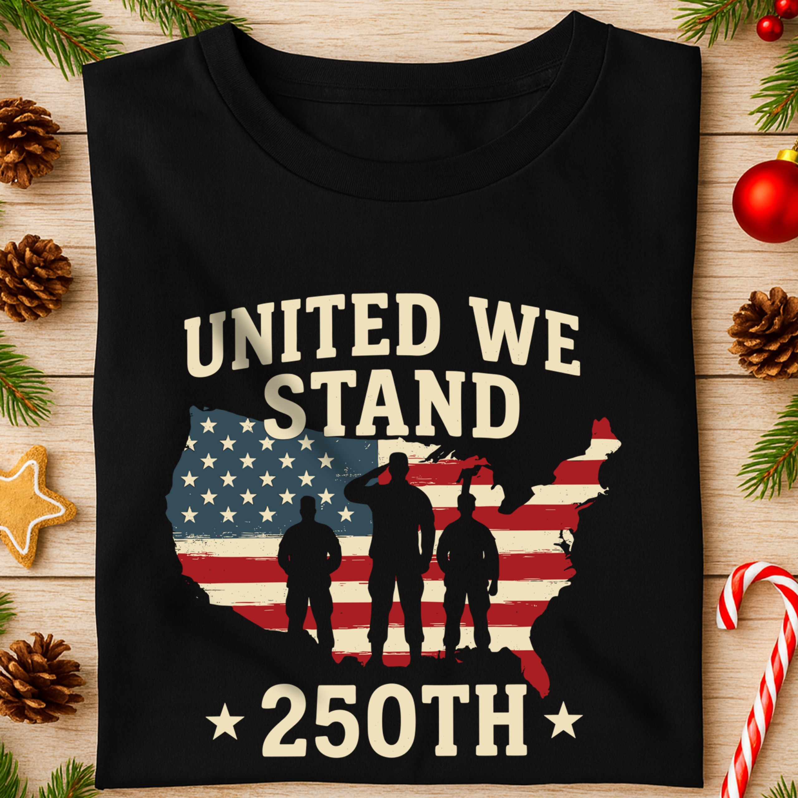 United We Stand 250th Anniversary USA Veteran Dark Shirt HA75 897302 - Image 19