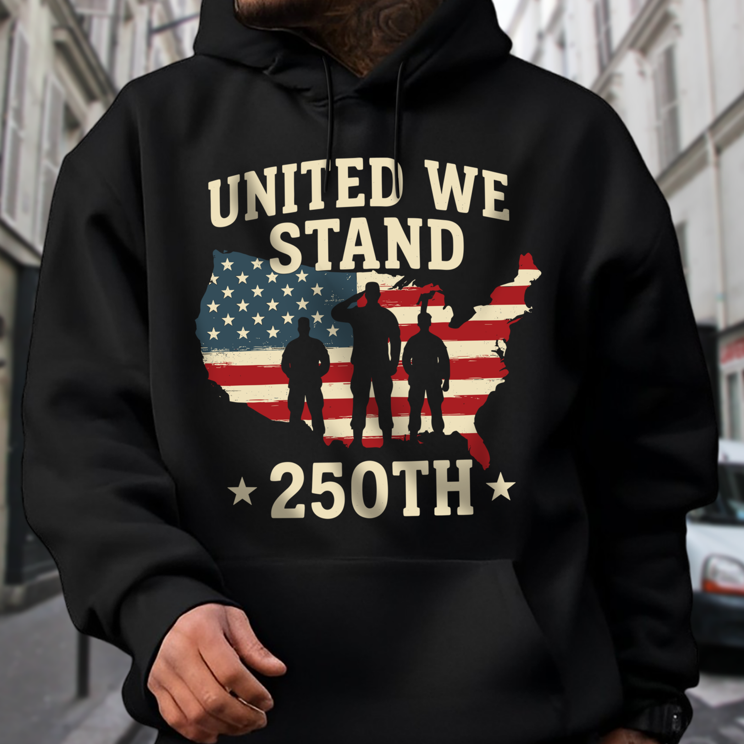 United We Stand 250th Anniversary USA Veteran Dark Shirt HA75 897302 - Image 15